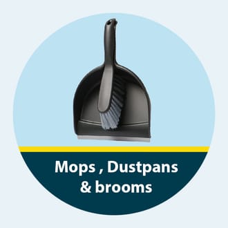 mops dustpans and brooms