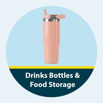 drinks bottles and food storage