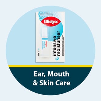 shop ear, mouth and skin products