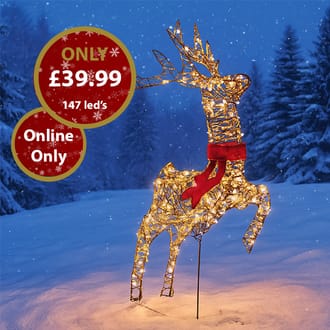 light up jumping reindeer