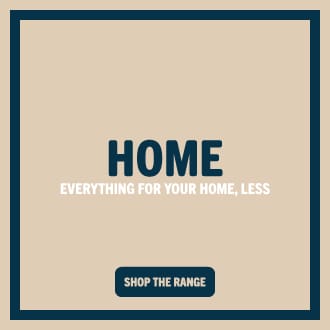 Home Bargains home banner advertising great value household essentials and home products for every room