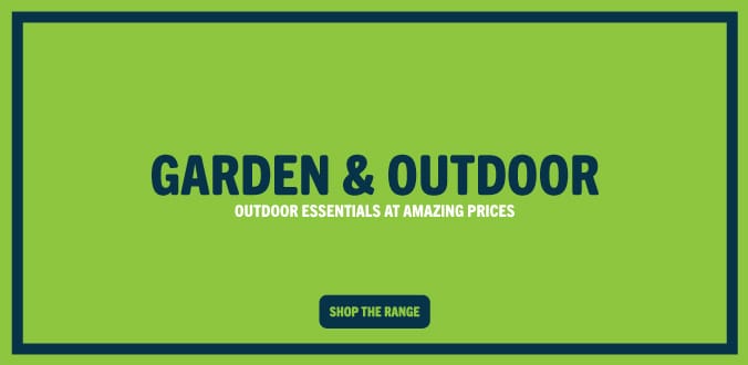Home Bargains Garden Range – Get Garden Ready promotional banner linking to outdoor furniture, garden tools, plants, patio accessories and seasonal gardening essentials.