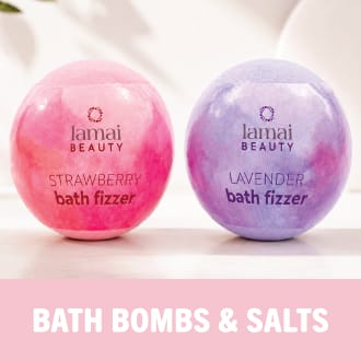 bath bombs and bath salts