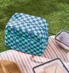  Summer Zip Top Cooler Bag - Blue 