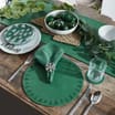  Festive Feeling Christmas Felt Place Mat 4 Pack - Green