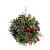Winter Charm Frosted Holly Ball - Red