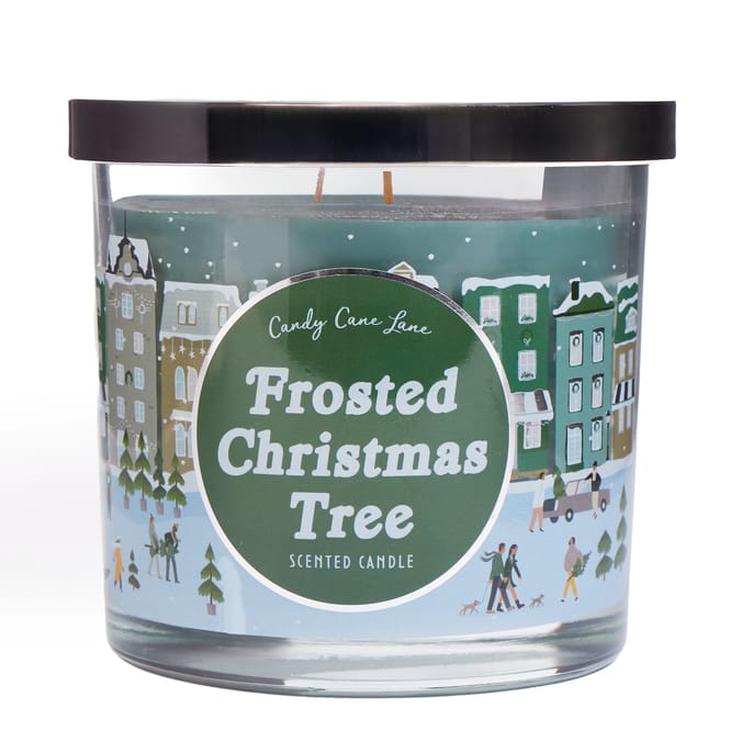 Candy Cane Lane Scented Candle 350g - Frosted Christmas Tree