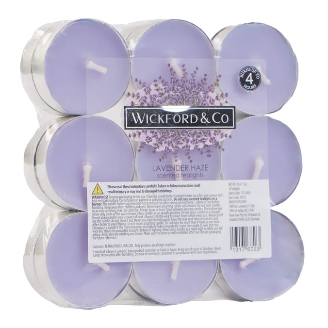 Wickford & Co. Scented Tealights 18 Pack -  Lavender Haze
