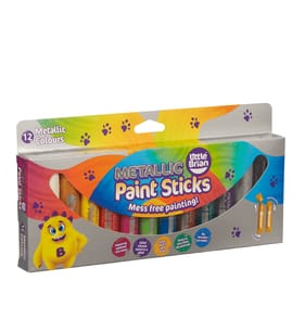 Little Brian Metallic Paint Sticks 12 Pack