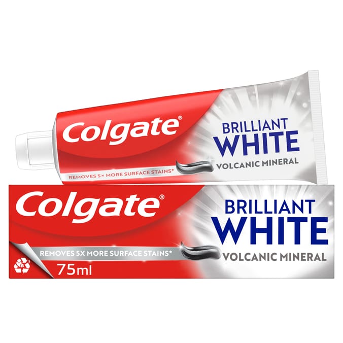 Colgate Advanced White Baking Soda & Volcanic Ash Toothpaste 75ml