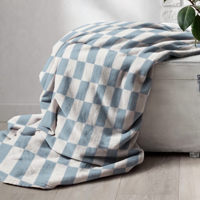 Check Fleece Throw