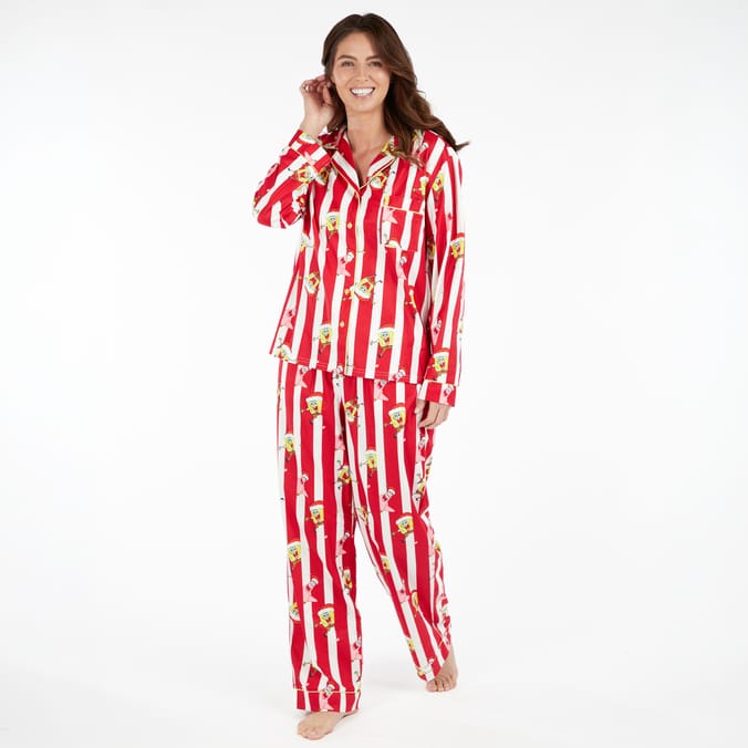 Spongebob Squarepants Ladies Christmas Pyjamas