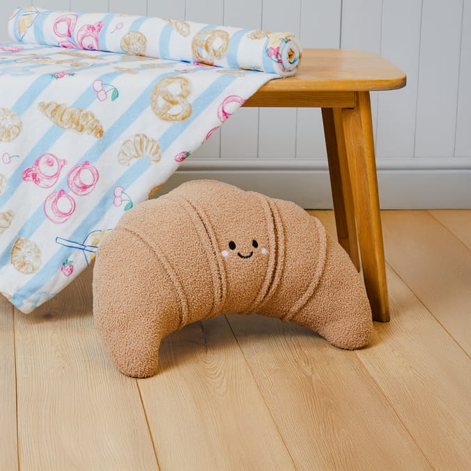 Breakfast Club Pretzel Croissant Cushion