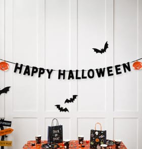 Hallow Scream Foil Happy Halloween Bunting