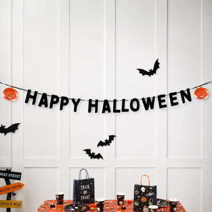 Hallow Scream Foil Happy Halloween Bunting
