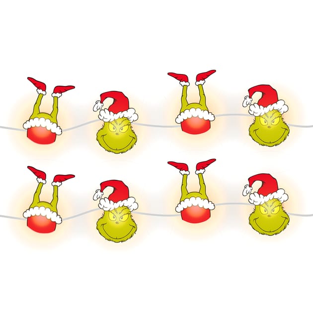 The Grinch 20 Decorative LED Christmas String Lights Home Bargains