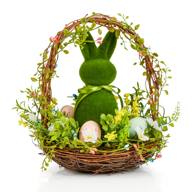 Happy Easter Easter Bunny In Basket