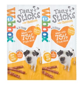 Webbox 6 Tasty Sticks with Chicken 30g