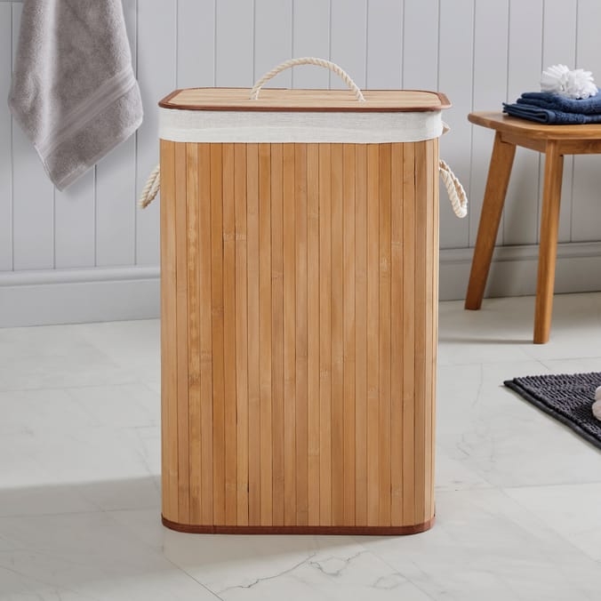 Home Collections Bamboo Laundry Basket