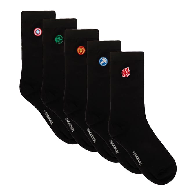 Marvel Avengers Mens Socks 5 Pack