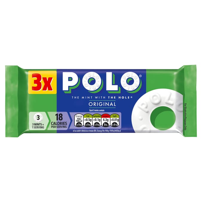 Polo Original Mint Tube 3 Pack Multipack 102g