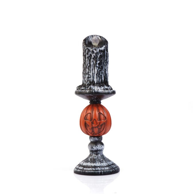 Hallow Scream Light Up Pumpkin Candle