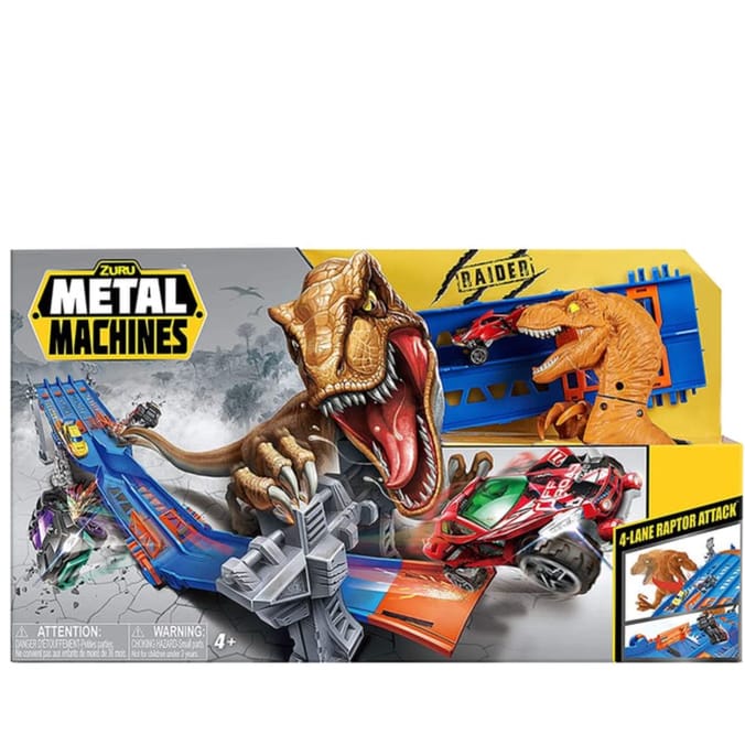 Metal Machines 4 Lane Raptor Attack Track Set