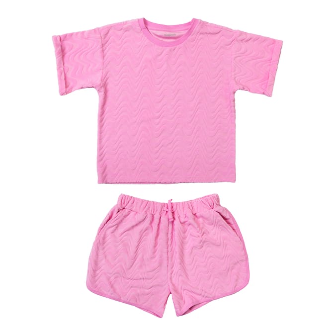 Originals Pink Towelling Co-Ord Set