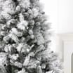 Festive Feeling 7ft Flocked Pre-Lit Christmas Tree