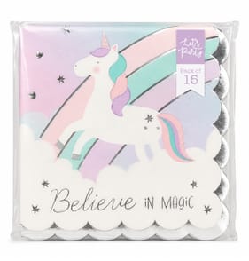 Let's Party Unicorn Napkins 15 Pack