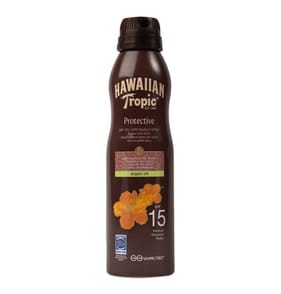 Hawaiian Tropic Protective Dry Oil Continuous Spray with Argan Oil 177ml - SPF 15
