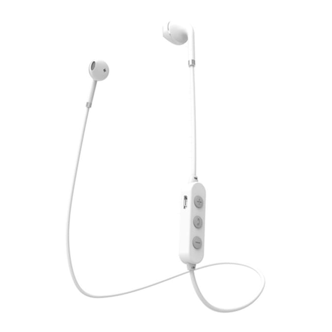 HMDX Jolt Wireless Earbuds with Mic - White