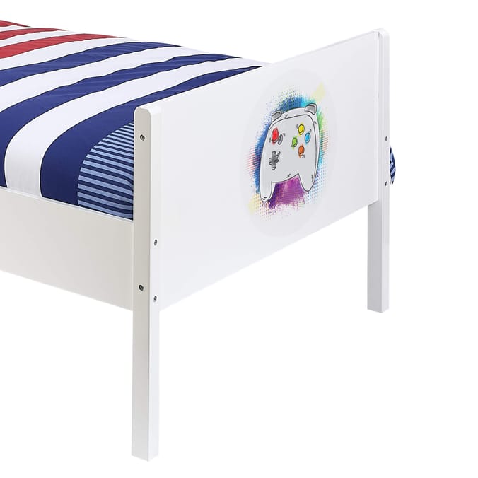 Liberty House Toys Kids White Single Bed – Gaming
