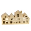 Winter Luxe Gold House Tealight Holder Decoration