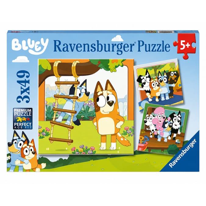 Ravensburger 3x49 Bluey Puzzle