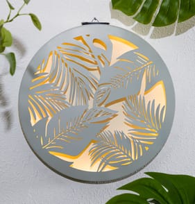 Firefly Metal Wall Art Solar Light - Grey