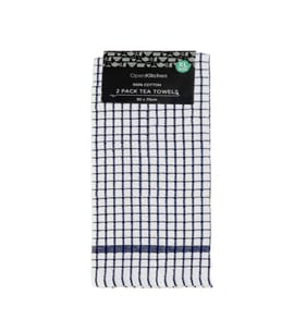 Open Kitchen 2 Pack Tea Towels - Navy