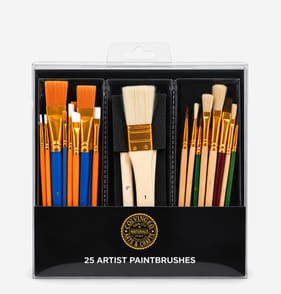 Colvin & Co Artists Paintbrush 25 Pack