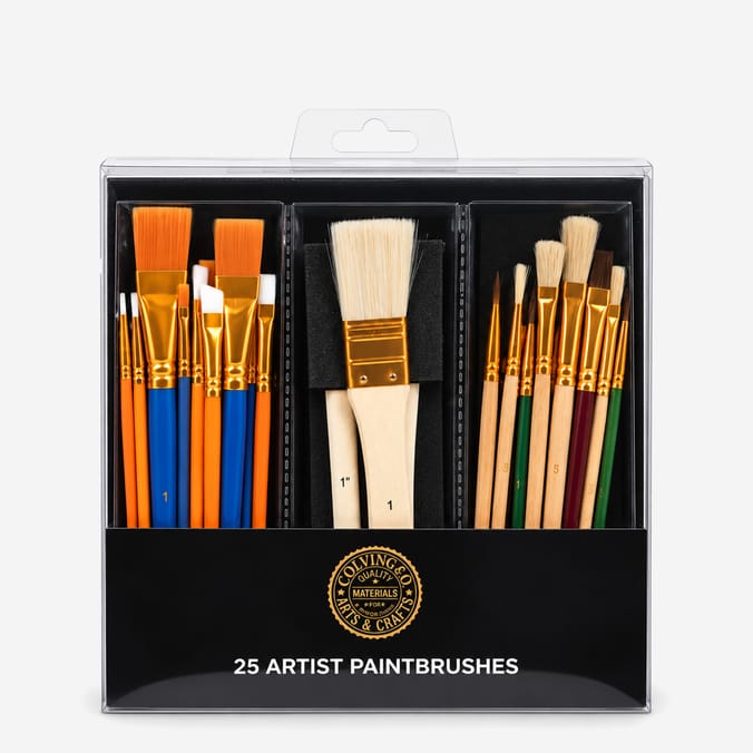 Colvin & Co Artists Paintbrush 25 Pack