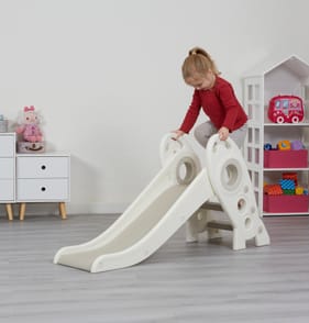 Liberty House Toys Kids Foldable Rocket Slide - White/Grey
