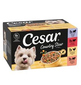 Cesar Country Stew Wet Dog Food Mixed Trays 8 x 150g