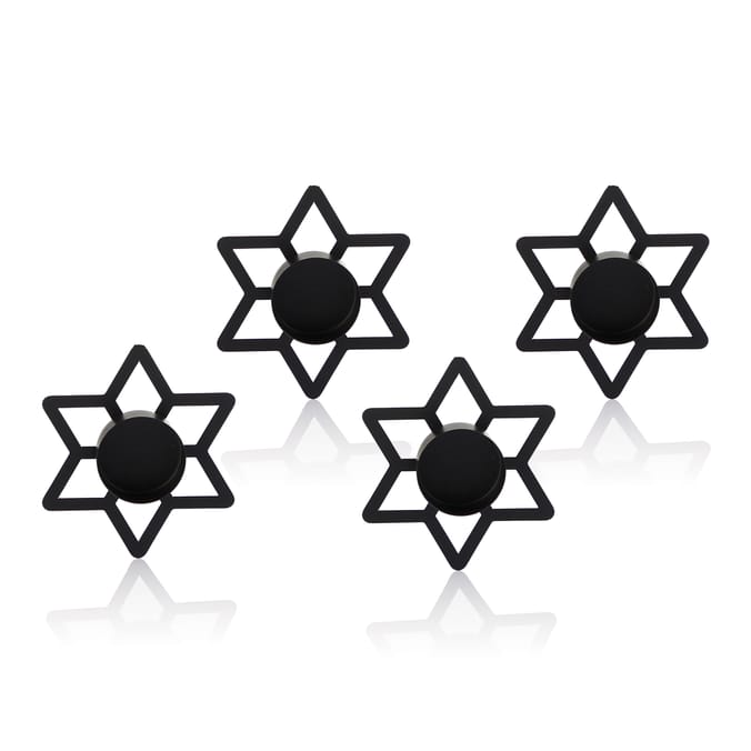 Nordic Spirit Star Shaped Tealight Holder x4