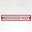Sleigh Bells Metal Hanging Plaque - Reindeer Way