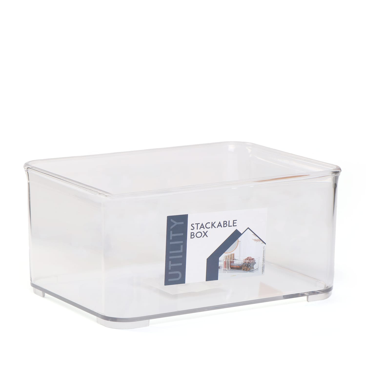 Utility Medium Stackable Box x2 | Home Bargains