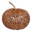 The Lifestyle Edit Harvest Rattan Light Up Pumpkin