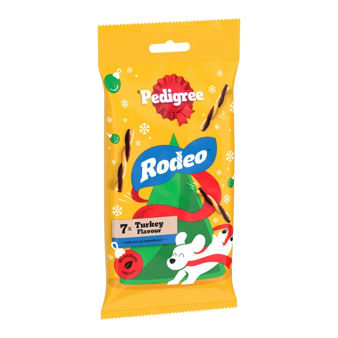 Pedigree Christmas Rodeo Dog Treats 7 Sticks 123g - Turkey x12