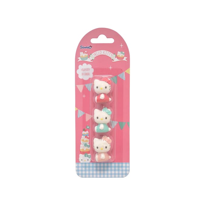 Hello Kitty 3D Eraser Set