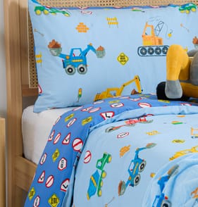 The Kids Edit Digger Duvet Set - Single 