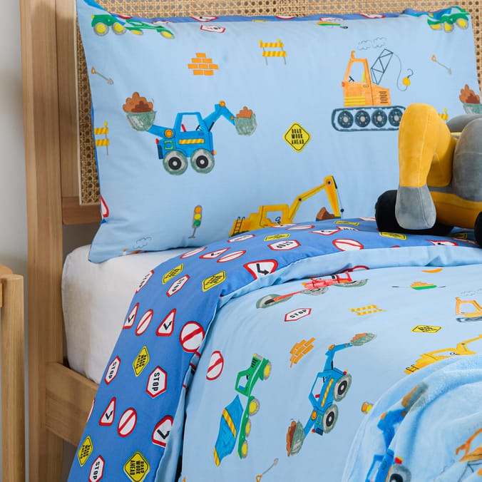 The Kids Edit Digger Duvet Set - Single 