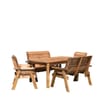 Charles Taylor 6 Seat Rectangular Table Set With Parasol